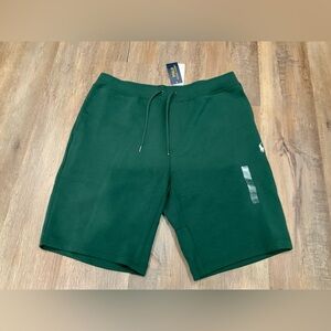 New Polo Ralph Lauren Dark Green Solid Double Knit Shorts Men's Sz XL